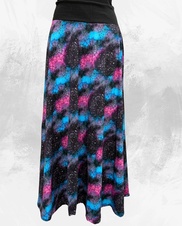 Dámská dlouhá na zem půlkolová úpletová sukně,kouzelná pavoučí síť